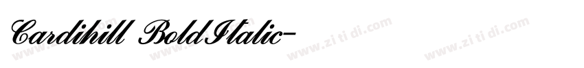 Cardihill BoldItalic字体转换 Cardihill BoldItalic字体转换